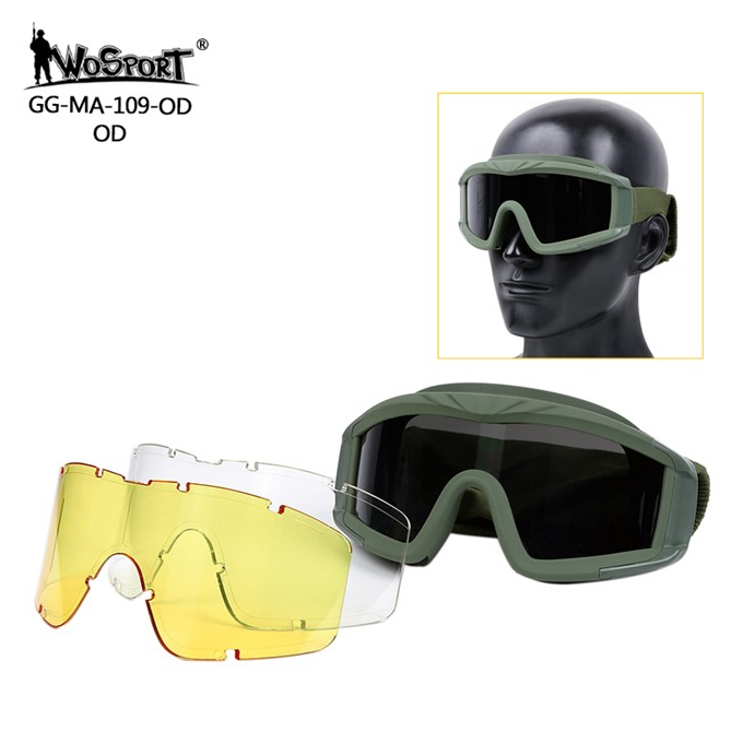 Desert Storm Goggles（lens version）- Black