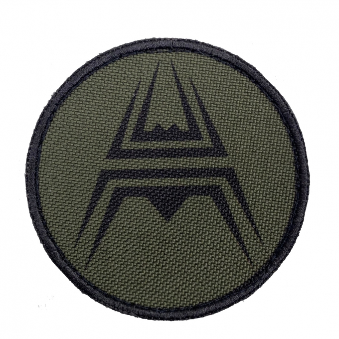 Patch ANAREUS kulatý - 7cm, zelený