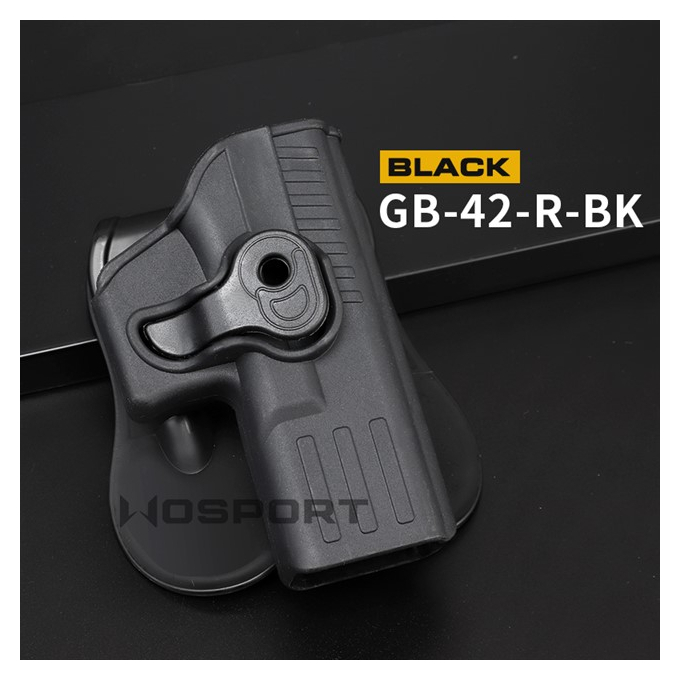 Wosport Holster (right hand) For CLOCK (Fit for WE/Marui/KJW - Black