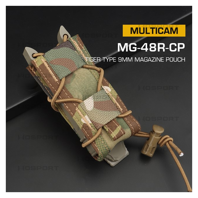 Tiger type MOLLE sumka na 9mm pistolové zásobníky - černá