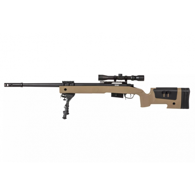 M40A5 (SA-S02 CORE™) Sniper Rifle Replica with Scope and Bipod - TAN