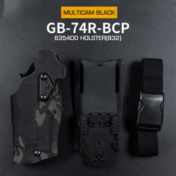 Self-Locking Holster 6354 DO for Glock 17 w/ Flashlight - MC Black