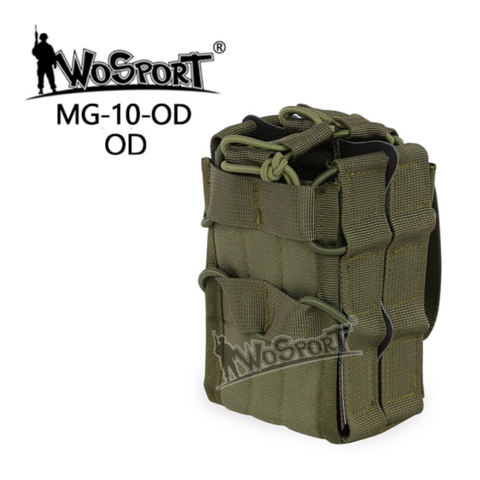 MOLLE Open Double M4 magazine storage bag/Pouch - Green