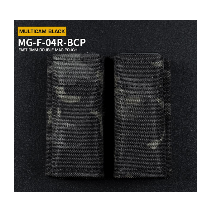 FAST Type Double 9mm Magazine Pouch - MC Black