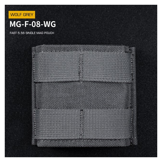 FAST Type Single 5.56 Magazine Pouch - Grey