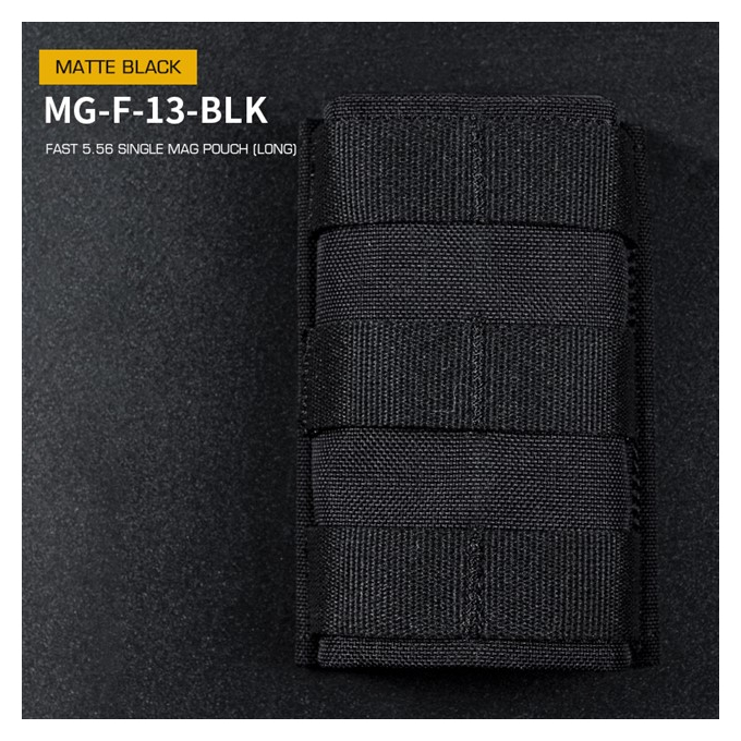 FAST Type Single 5.56 Magazine Pouch (Long) - Black