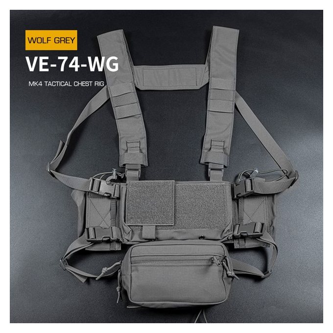 Taktický Chest rig MK4 - šedý