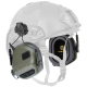 EARMOR M31H PLUS Electronic Hearing Protector, Helmet Mount - Zelená (Foliage Green)