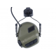 EARMOR M31H PLUS Electronic Hearing Protector, Helmet Mount - Zelená (Foliage Green)