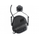 EARMOR M32H PLUS Electronic Tactical Headset, Helmet Mount - Black