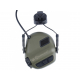 EARMOR M32H PLUS Electronic Tactical Headset, Helmet Mount - Foliage Green