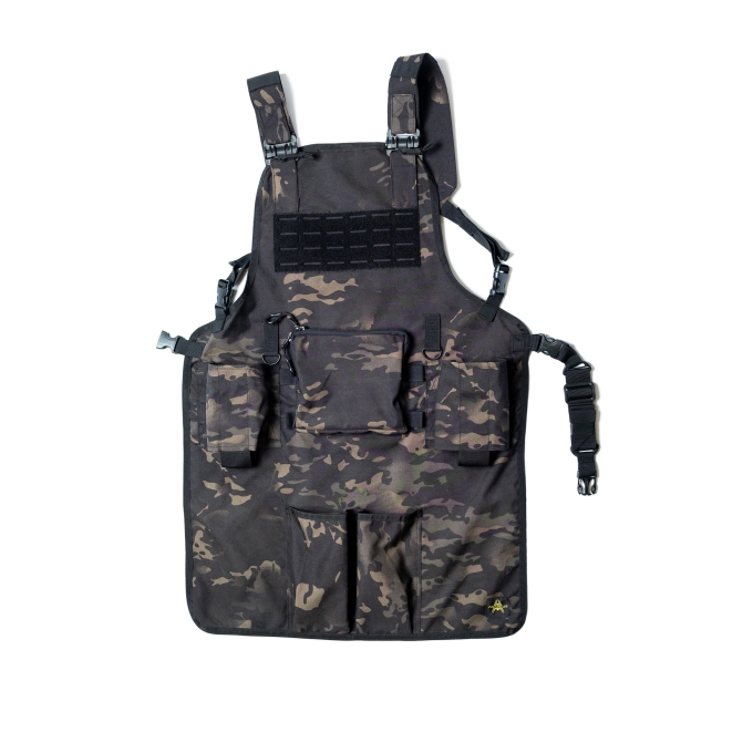 ANAREUS Tactical Grill Apron GrillCommander, Laser-cut - MC Black