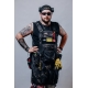 ANAREUS Tactical Grill Apron GrillCommander, Laser-cut - MC Black