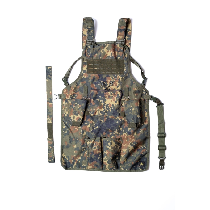 ANAREUS Tactical Grill Apron GrillCommander, Laser-cut - Flecktarn