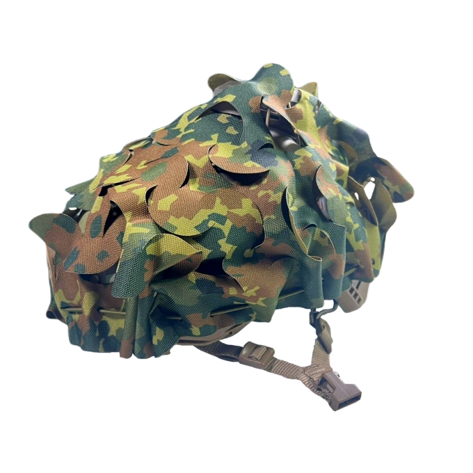 ANAREUS 3D Universal Camouflage Helmet Cover, Laser-Cut - Flecktarn