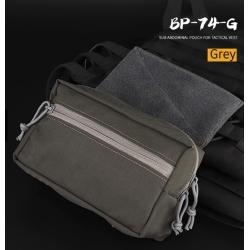 WST břišní sumka pro chest-rig na suchý zip (Fanny Pack) - šedá