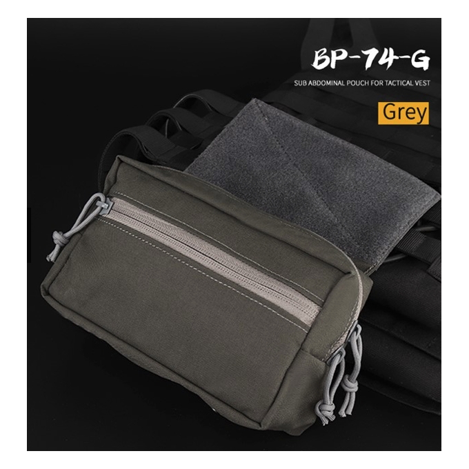 WST břišní sumka pro chest-rig na suchý zip (Fanny Pack) - šedá