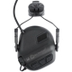 EARMOR M32H PLUS Electronic Tactical Headset, Helmet Mount - Black