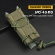 Tiger type MOLLE sumka na 9mm pistolové zásobníky - Ranger Green