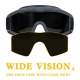 WST Desert Storm Goggles, 3 Lenses set - Tan