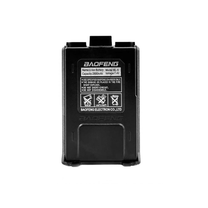 Li-Ion Battery for the Baofeng UV-5R Radio, 2800 mAh with USB-C