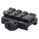 VO 1/2" Picatinny Riser Rail Mount (1.27 cm), Short - Black