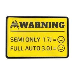 Patch ANAREUS Warning 3D PVC - verze 2