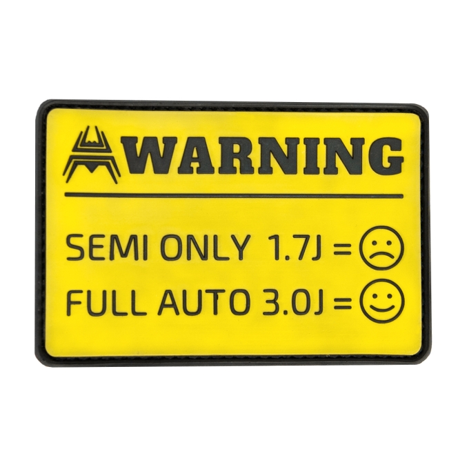 Patch ANAREUS Warning 3D PVC - version 2