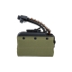 Electric box magazine for A&K M249 with imitation ammunition, 2000 BBs - Olive