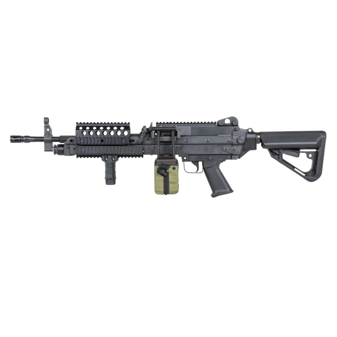 A&K MK46 MOD 0 Airsoft Machine Gun - Black