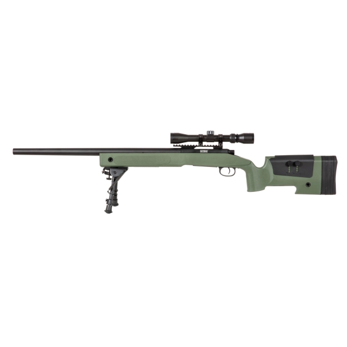 SA-S02 CORE™ Sniper Rifle Replica with Scope and Bipod - Olive Drab (High Velocity)