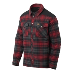 HELIKON Winter Warden Shirt, Long Sleeve - Slate Crimson Plaid