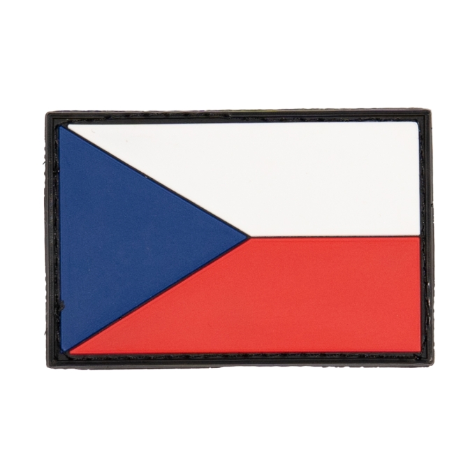 Patch PVC 3D AČR colour flag large, 75 x 50 mm