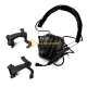 EARMOR taktický headset M32X PLUS, M16C montáž pro FAST / ARC - Černá