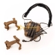 EARMOR M32X PLUS Tactical Headset, M16C Mount for FAST / ARC - Coyote Brown