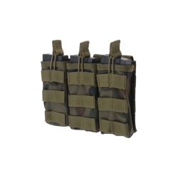 GFC molle Triple Pouch for Rifle Magazines (M4/M16/AK), open type - wz.93 PL Woodland