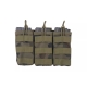 GFC molle trojsumka na puškové zásobníky (M4/M16/AK), otevřená - wz.93 PL Woodland