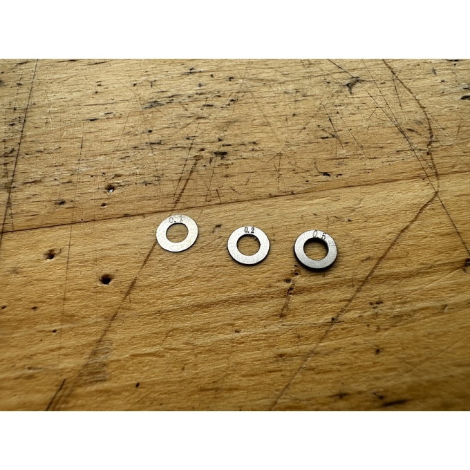 INOX Shim set Ø3mm